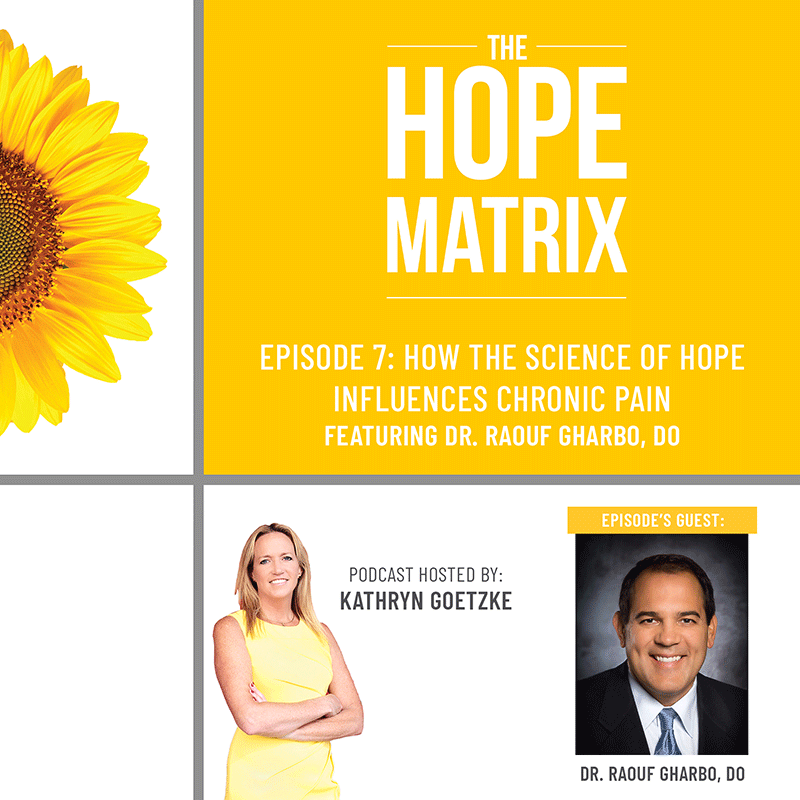 How the Science of Hope Influences Chronic Pain, featuring Dr. Raof Gharbo, DO title card