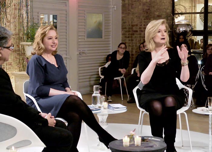 Arianna Huffington & Agapi Stassinopoulos